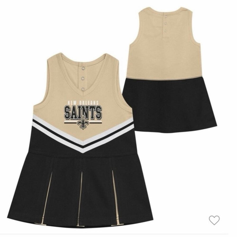 NFL New Orleans Saints Toddler Girls' Cheer Dress 12M
